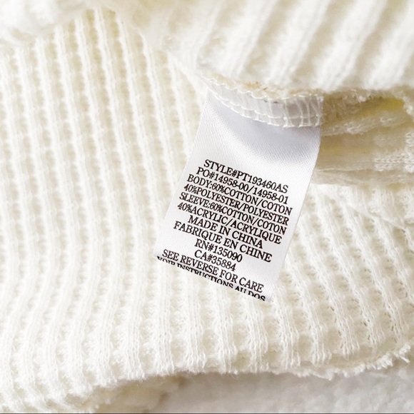 Alter’d State Thermal & Knit Fringe Sleeve Top - Picture 5 of 11